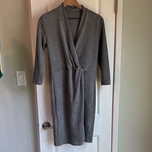 J. McLaughlin Gray Long Sleeve Dress